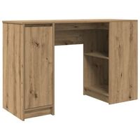 escritorio  mesa de trabajo roble artisan 120x42x76 cm madera de ingenieria