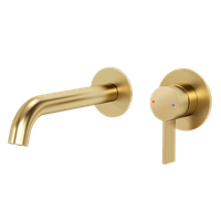 grifo lavabo empotrado monomando - oro dorado - lomazoo - velar
