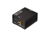 cable audio - isy iau-1005 conversor toslinkcoaxial audio in a coaxial out plug  play negro
