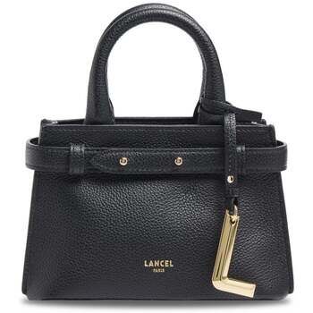 Lancel Bolso de mano Faubourg Mini Carryall Bolso Tote Cuero Negro para mujer