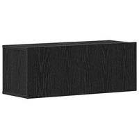 mueble de tv 2 uds  mueble de salon  gabinete de tv roble negro 80 x 30 x 30 cm
