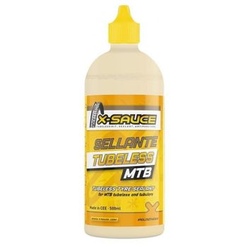 X-Sauce - Líquido sellante antipinchazos para ruedas tubeless MTB 500 ml, sin amoniaco y pH neutro, ideal para bicicletas de montaña, quads y coches
