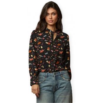 Minueto Blusa Beattle Top - Black para mujer