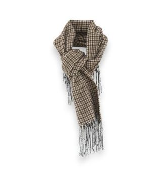 Bellerose para mujer. BW262835 F2645F Bufanda Milan cuadros beige (OSFA), Casual, Lana