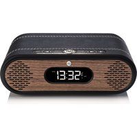 vq rosie-lee dabr bluetooth clock radio - black  walnut black