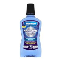 wisdom night time protect mouthwash