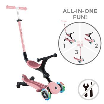 Patinete 3 En 1 Go-up Active Lights 360°, Rosa