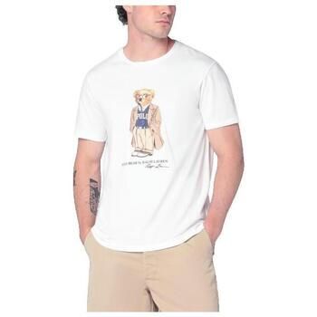 Ralph Lauren Camiseta T-shirt Ralph Lauren Polo Bear Blanc para mujer