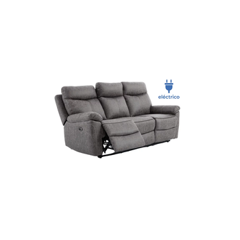 Sofá Reclinable Eléctrico Tres Plazas Con Relax Motorizado