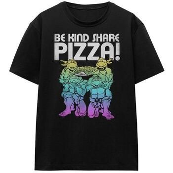 Tmnt Camiseta Be Kind Share Pizza para mujer
