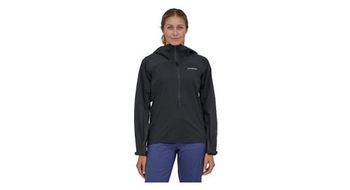 Chaqueta impermeable para mujer patagonia dirt roamer storm negra