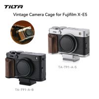 tilta para fujifilm x-e5 kit de base de jaula de camara vintage con placa base de montaje agarre de madera 14 arca placa de liberacion rapida ta-t91
