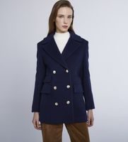 marella para mujer 2423086034200 abrigo aguzzo marino 44 azul casual lana
