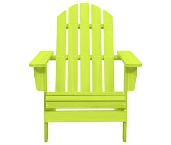 Silla de jardin adirondack madera maciza de abeto verde