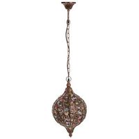 lampara de metal cristal acrilico de colores d27x47h cm