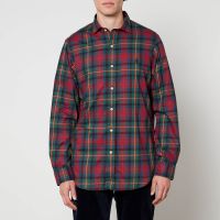 polo ralph lauren checked cotton-twill shirt - s