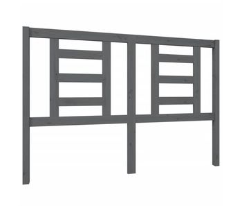 Cabecero cama - mueble cabecero madera maciza de pino gris 146x4x100 cm