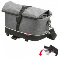 klick-fix bolsa trasera klickfix rackpack city 38x21x25 gris tweed 8 l