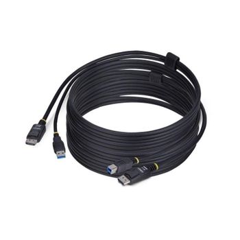 Cable KVM DisplayPort StarTech.com 3,1m USB 5Gbps 4K60Hz HDR10 Universal