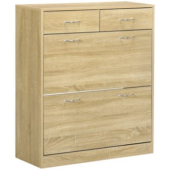 Mueble zapatero 80x30x91.5 cm roble