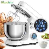 biolomix mezclador de pie para alimentos de cocina motor cc de 1200 w y 11 velocidades pantalla oled digital batidora electrica para alimentos con gancho para masa batidor