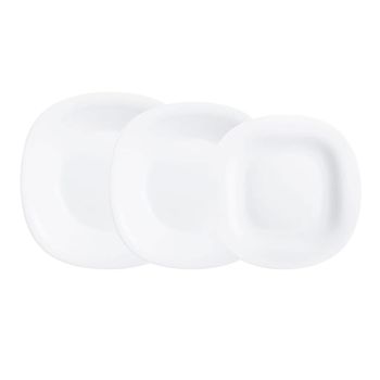 Vajillas de vidrio opal - varios colores - 12 o 18 piezas - resistente