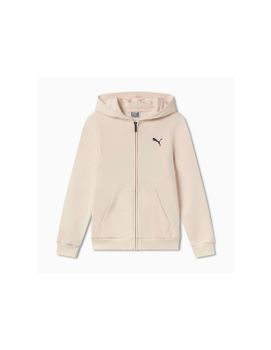 Chaqueta Puma Essentials+ Graphic Hoodie Fz Infantil Beige