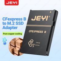 jeyi 2230 m2 nvme ssd a cfe tipo b adaptador de cobre puro tarjeta cfexpress de memoria de expansion para nikon z6z7z8z9d6 canon r3r5c