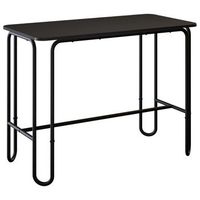 mesa de comedor 100 x 50 x 75 cm madera de ingenieria negro vidaxl
