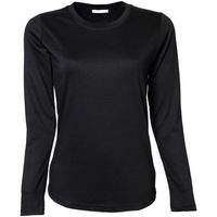 tee jays camiseta manga larga interlock para mujer