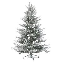 arbol de navidad blanco verde 180 cm sintetico nieve artificial ramas brisco
