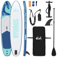 paddle board inflable hydros 335 x 76 x 15 cm tuquesa para vidaxl