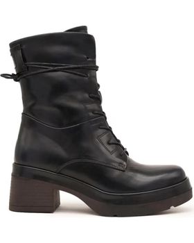 de AZAREY 494H588 BOTINES MOTEROS S CON CORDONES NEGRO