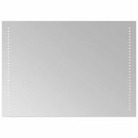 espejo de bano con led 70x50 cm vidaxl