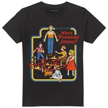 Steven Rhodes Camiseta Who's Possessed Johnny para mujer