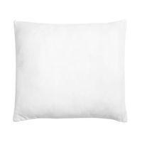 almohada de poliester blanco 80 x 80 cm perfil bajo microfibra relleno suave errigal