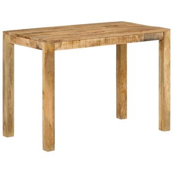 Mesa De Comedor Madera Maciza De Mango 110x55x76 Cm Vidaxl
