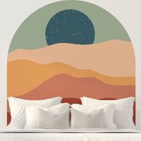 papel pintado prepegado - ventana mundo abstracto xl - adhesivo de pared - revestimiento sticker mural decorativo - l-h90xl90cm