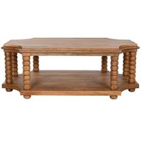 mesa centro mango 131x80x48 torneada natural