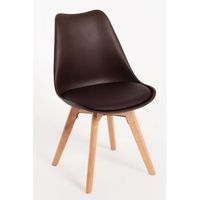 pack 2 sillas synk basic de polipropileno 825353 cm - marron