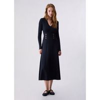 liu jo vestidos vestido midi de punto para mujer