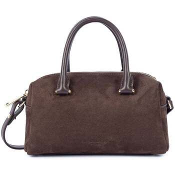 LANCASTER Bolso de mano Bolso de mano Con cremallera Suède Cube Marrón para mujer