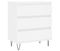 vidaxl aparador de madera contrachapada blanco 60x35x70 cm