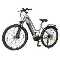 bicicleta electrica veio yay st  motor central 70nm autonomia 150km suspension hidraulica verde