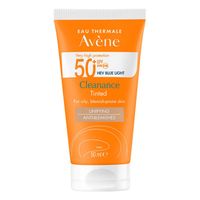 avene very high protection cleanance tinted spf50 sun cream for blemish-prone skin