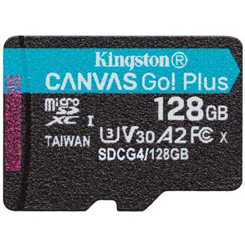 Tarjeta de memoria Micro SD KINGSTON 128GB MICROSDXC CGP G4 200R A2 U3
