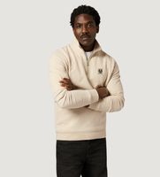 belstaff para hombre 106570 sudadera quarter zip beige m casual algodon manga larga
