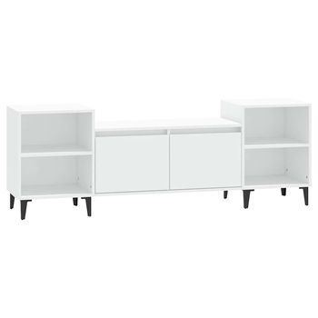Mueble Para Tv Madera Contrachapada Blanco 160x35x55 Cm Vidaxl