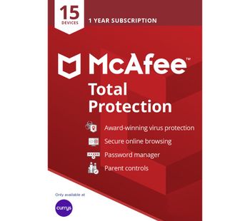 MCAFEE Total Protection 2019 - 1 year for 15 devices