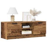 mueble tv  mueble de salon  mesa de tv madera contrachapada madera antigua 102x35x365 cm cfw739256
